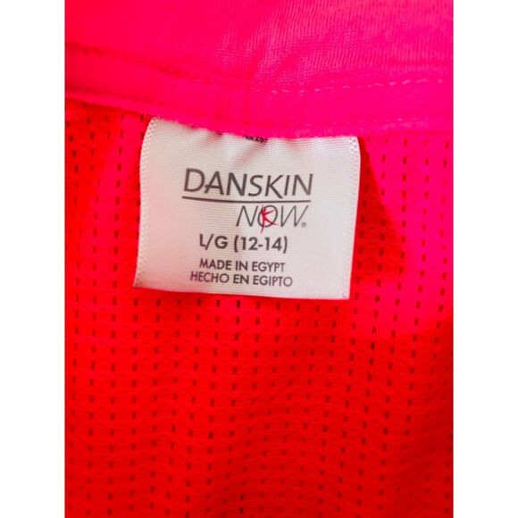 Danskin Women's Shirt Pink Half Zip Long Sleeve High Neck Athletic Size Large - Picture 6 of 7